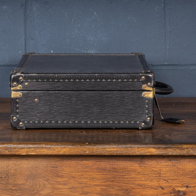 20th Century Louis Vuitton Briefcase Finished in Black Epi Leather