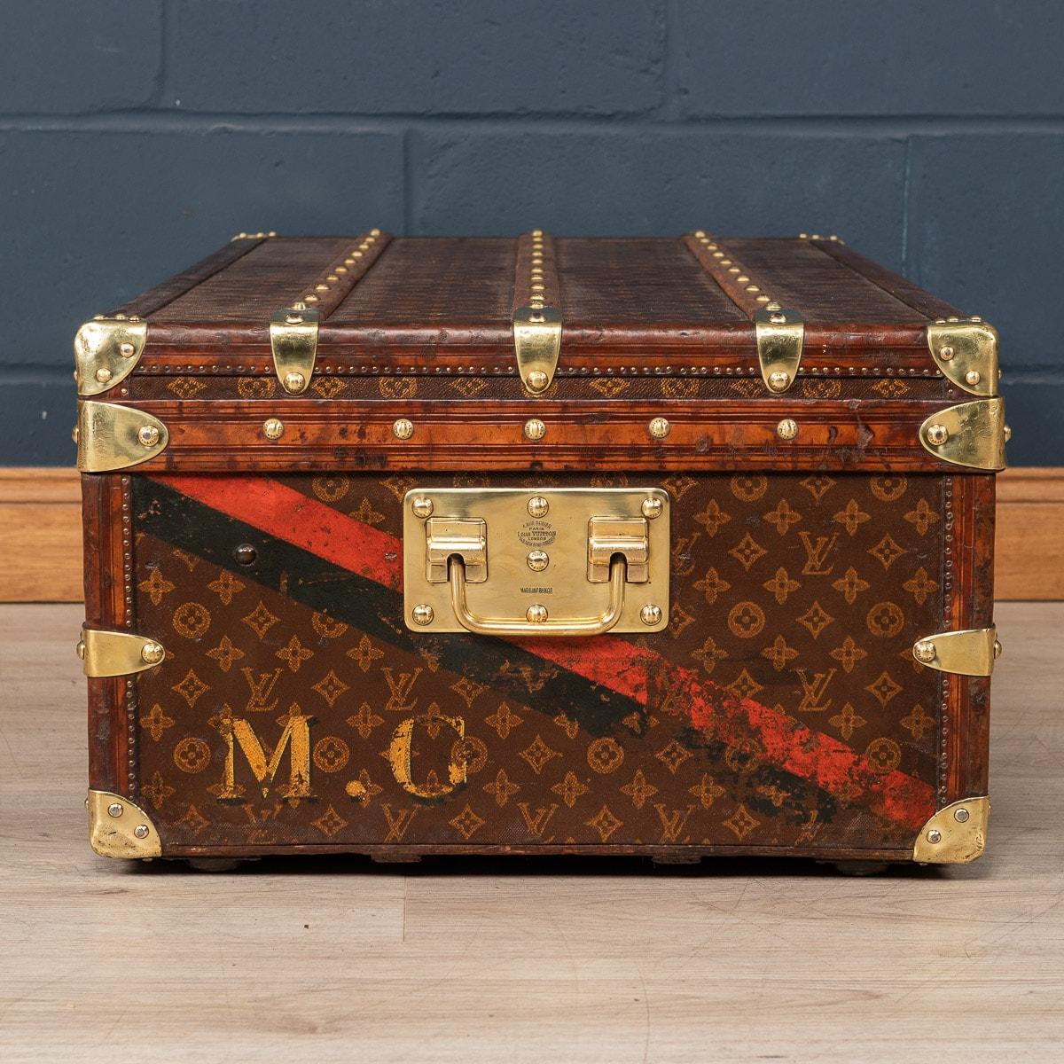 Leather 20th Century Louis Vuitton Cabin Trunk, France, c.1910 For Sale