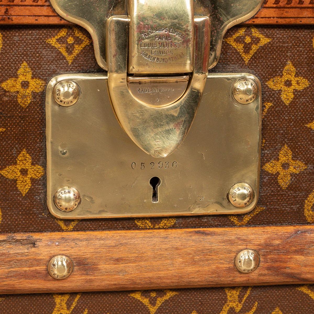 Louis Vuitton Cabine Koffer des 20. Jahrhunderts aus Monogramm-Leinwand, Frankreich, um 1930 im Angebot 14