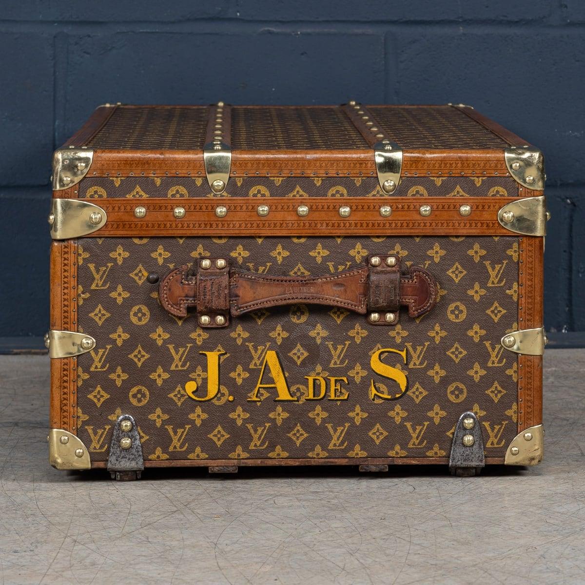 20ième siècle Malle Cabine Louis Vuitton du 20ème siècle en toile monogramme, France c.1930 en vente