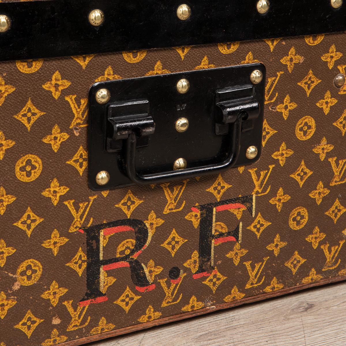 20th Century Louis Vuitton Cabin Trunk in Monogram Canvas, Paris, C.1910 5