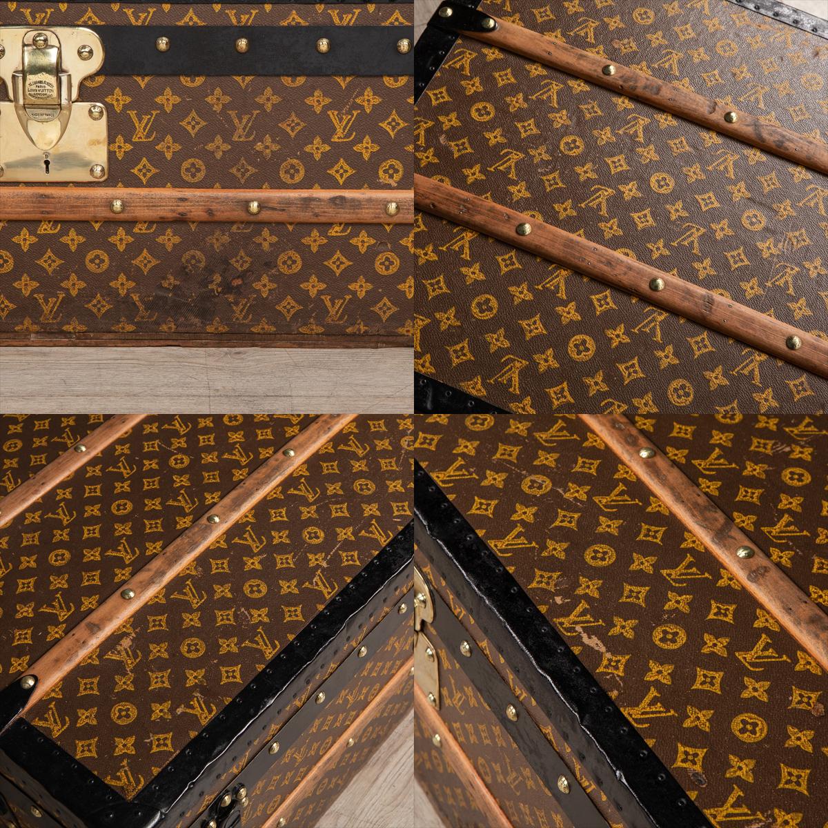 20th Century Louis Vuitton Cabin Trunk in Monogram Canvas, Paris, C.1910 7