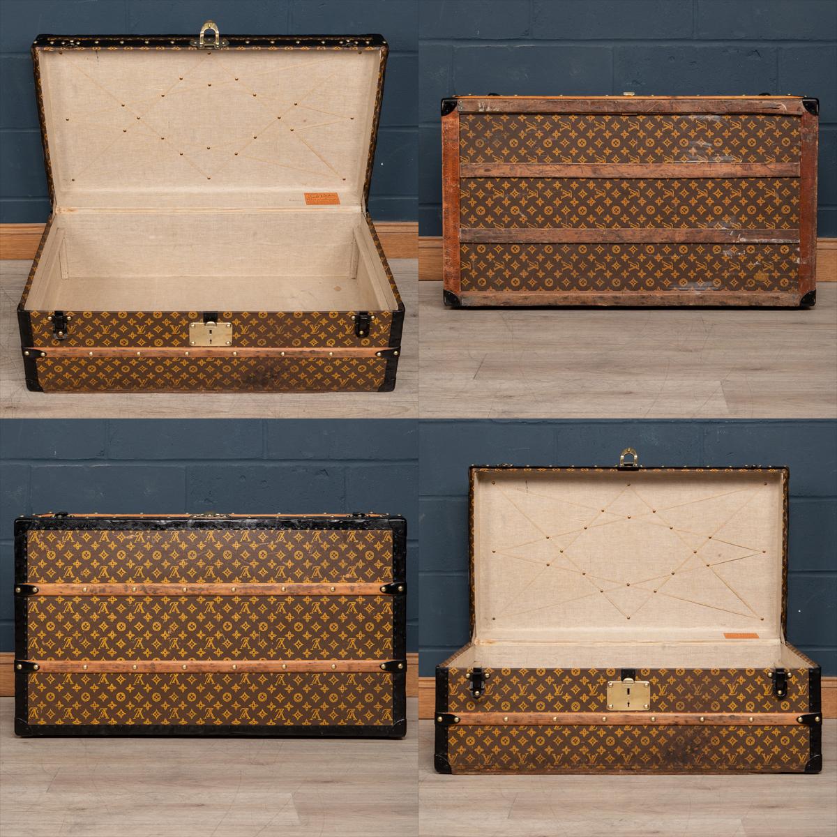 20th Century Louis Vuitton Cabin Trunk in Monogram Canvas, Paris, C.1910 In Good Condition In Royal Tunbridge Wells, Kent