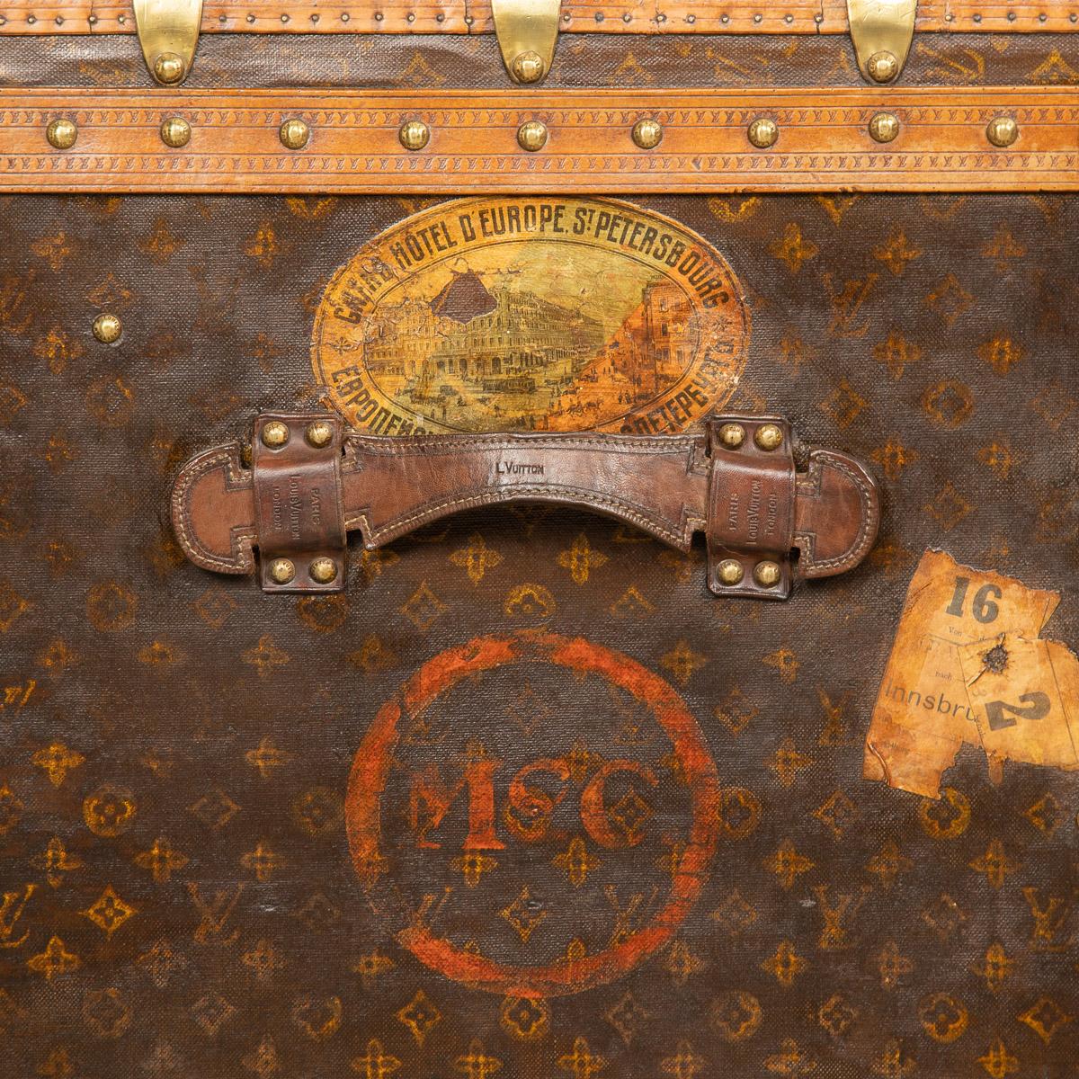 20th Century Louis Vuitton Cabin Trunk in Monogram Canvas, Paris, c.1930 15