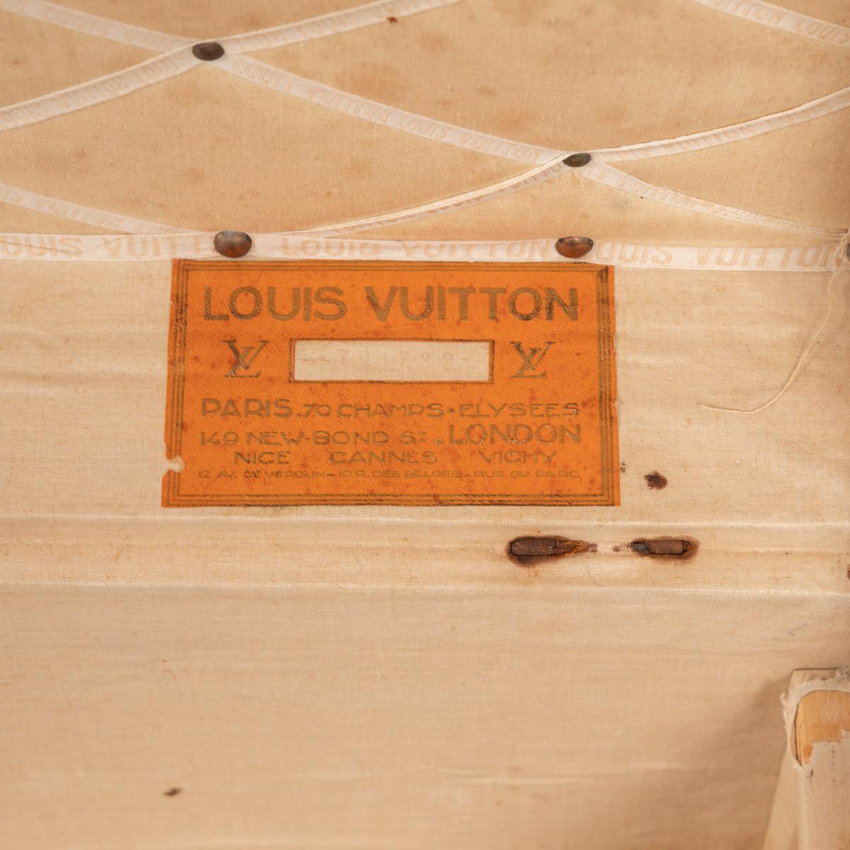 20th Century Louis Vuitton Cabin Trunk in Monogrammed Canvas, Paris, circa 1930 5