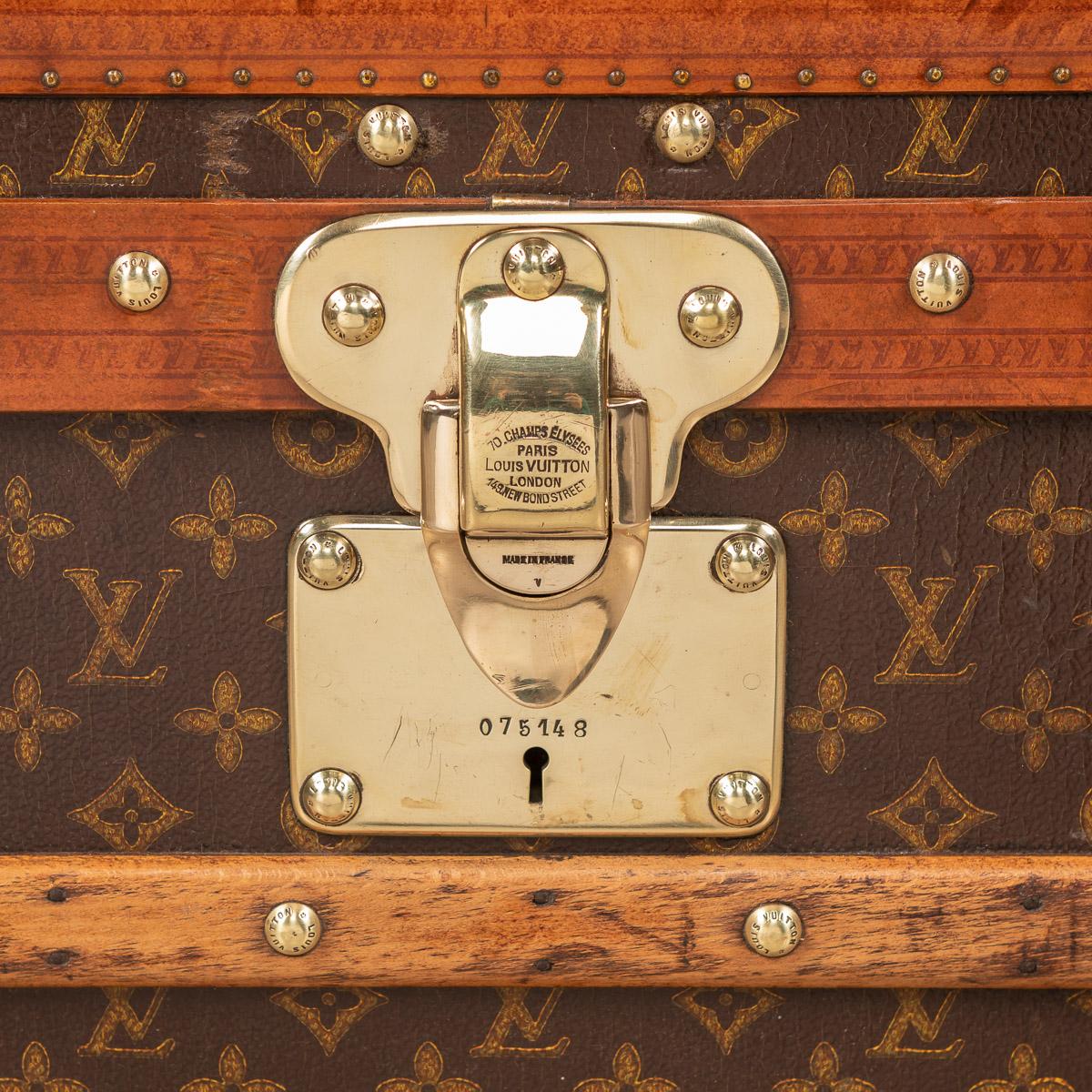 20th Century Louis Vuitton Cabin Trunk in Monogrammed Canvas, Paris, circa 1930 10