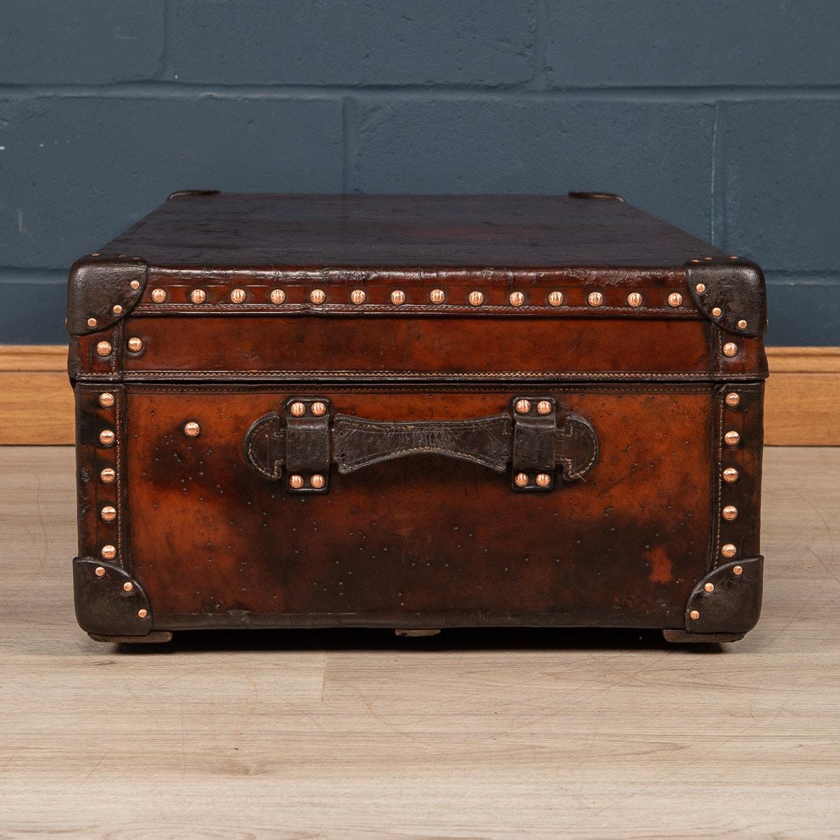 20th Century Louis Vuitton Cabin Trunk In Natural Cow Hide, Paris, c.1910 In Good Condition For Sale In Royal Tunbridge Wells, Kent