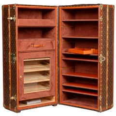 Vintage 20th Century Louis Vuitton Cocktail Bar & Humidor Customised Trunk, circa 1920