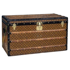Used 20th Century Louis Vuitton Courier Trunk In Monogram Canvas, France c.1900