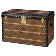 Used 20th Century Louis Vuitton Courier Trunk In Monogram Canvas, France c.1910