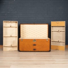 Louis Vuitton Courier Trunk Orange Vuittonite Canvas, Paris, circa 1905