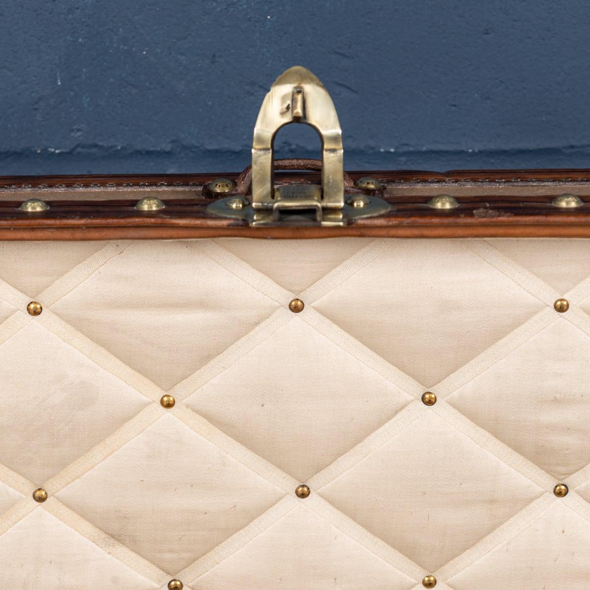 Louis Vuitton-Huttruhe des 20. Jahrhunderts aus seltenem „Vuittonite“-Leinwand, Frankreich um 1900 im Angebot 10
