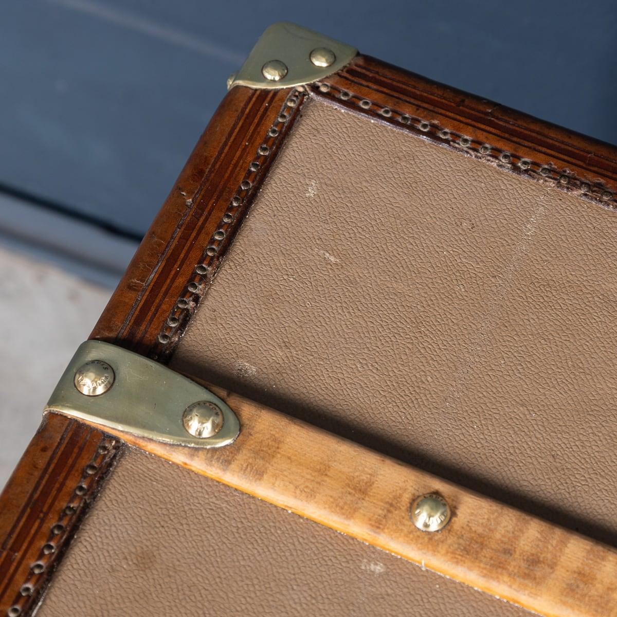 Louis Vuitton-Huttruhe des 20. Jahrhunderts aus seltenem „Vuittonite“-Leinwand, Frankreich um 1900 im Angebot 12