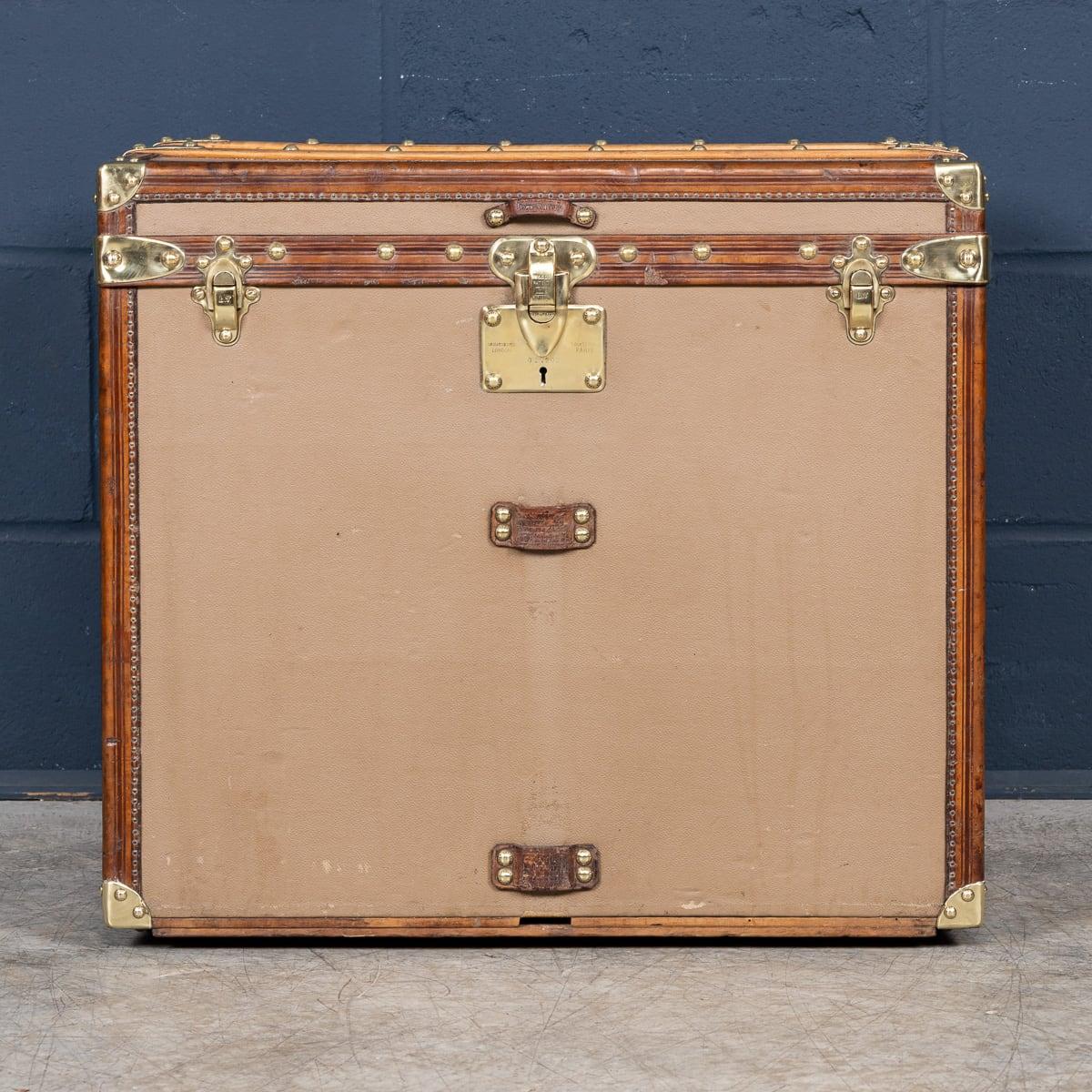 Louis Vuitton-Huttruhe des 20. Jahrhunderts aus seltenem „Vuittonite“-Leinwand, Frankreich um 1900 (Französisch) im Angebot