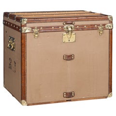 Baule per cappelli Louis Vuitton del XX secolo in rara tela "Vuittonite", Francia, C.C.