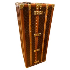 Used 20th Century Louis Vuitton Malle Armoire Trunk Monogram Canvas, Paris c. 1914