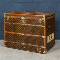 20th Century Louis Vuitton "Malle Haute" Trunk In Monogram Canvas, France c.1920