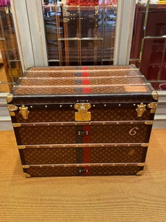 20th Century Louis Vuitton "Malle Haute" Trunk In Monogram Canvas, Paris c. 1910