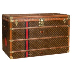 20th Century Louis Vuitton "Malle Haute" Trunk In Monogram Canvas, Paris c. 1910