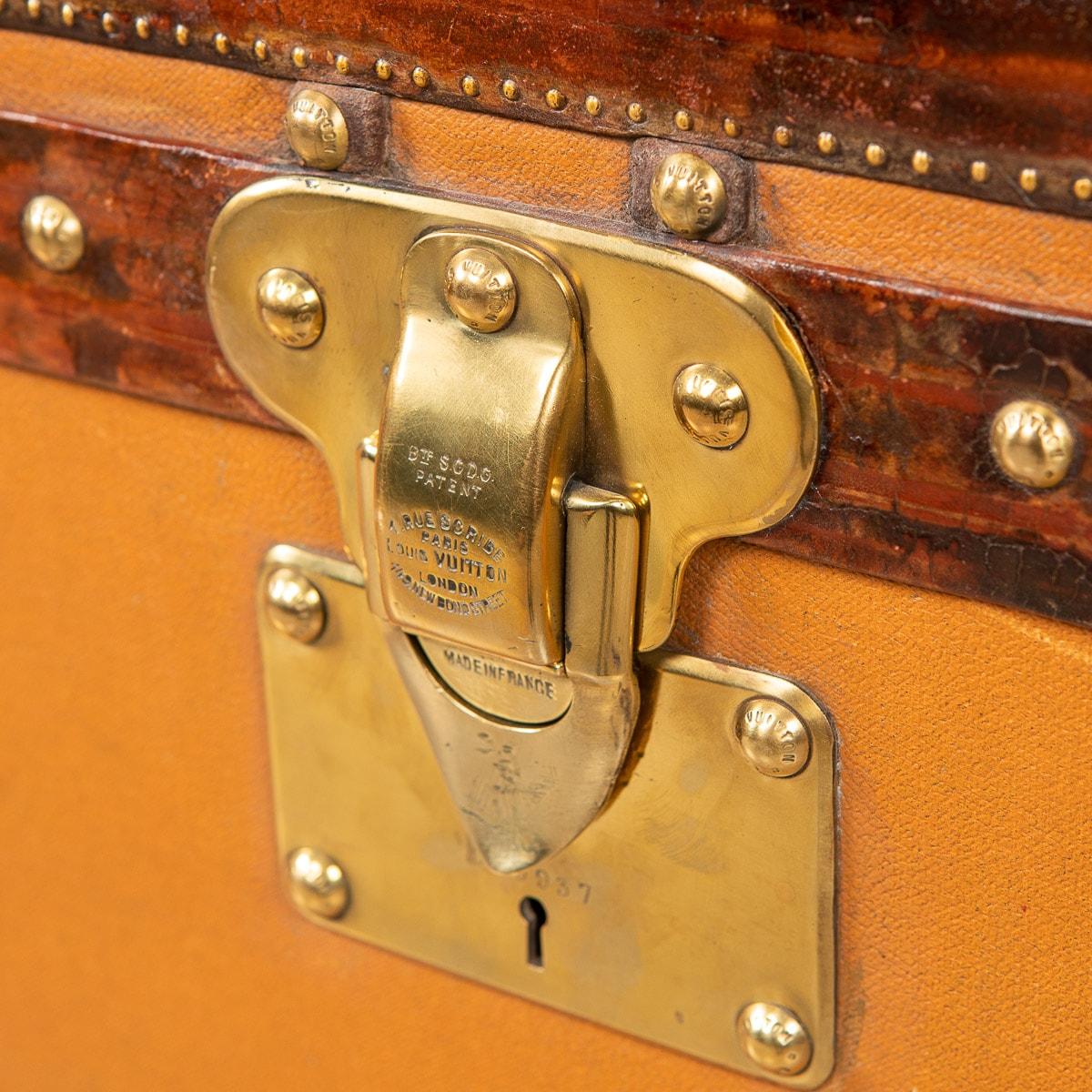 20th Century Louis Vuitton Malle Haute Trunk Orange 