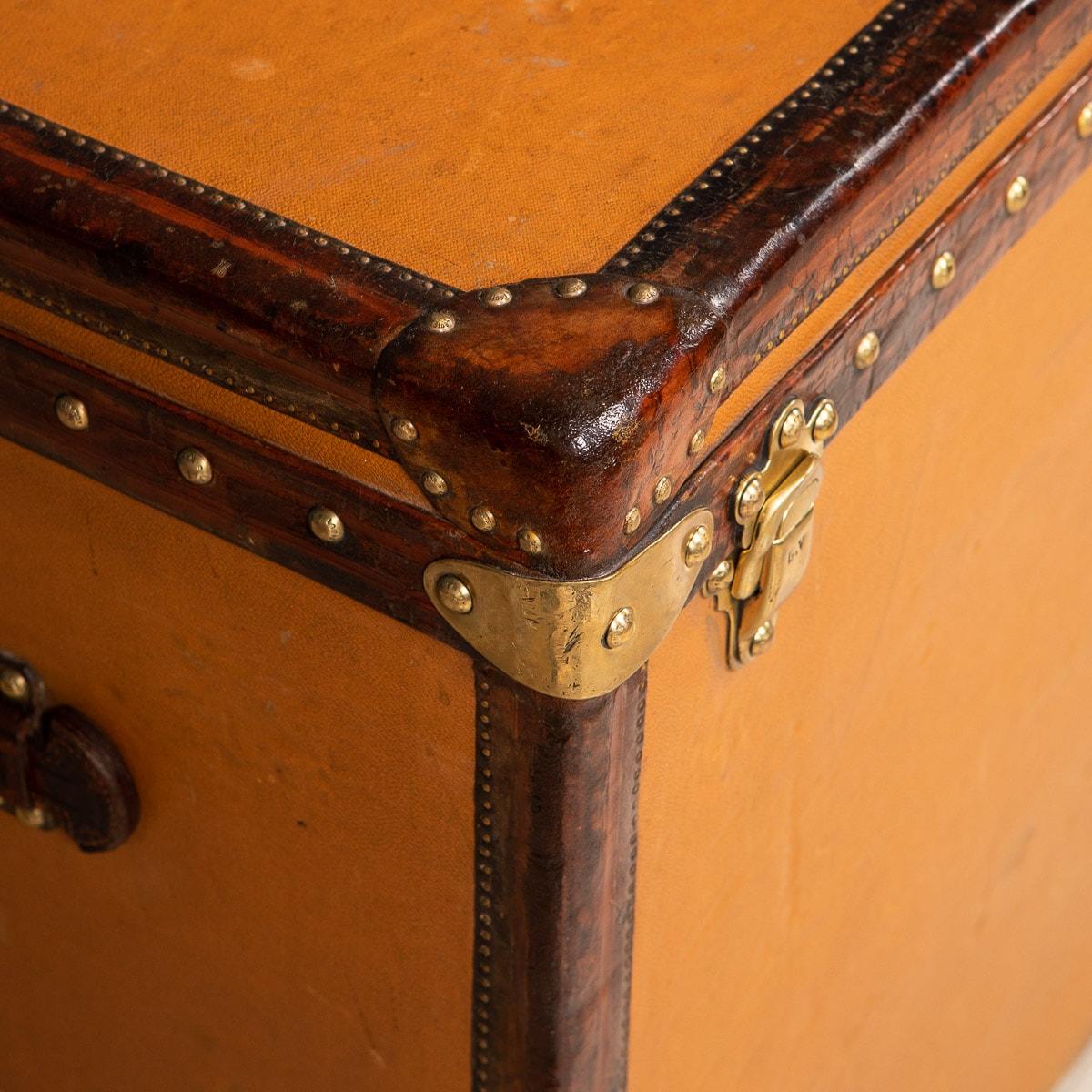 20th Century Louis Vuitton Malle Haute Trunk Orange 