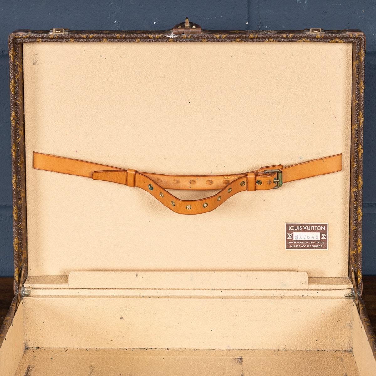 Aktentasche „President“ von Louis Vuitton aus Segeltuch mit Monogramm, Frankreich, 20. Jahrhundert im Angebot 3