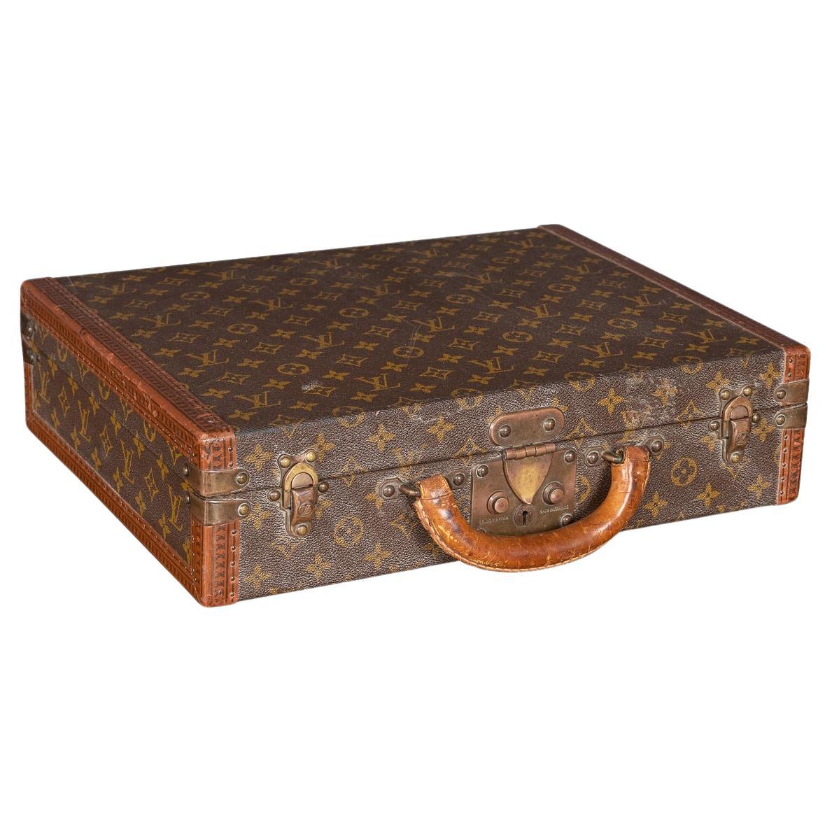 20th Century Louis Vuitton "President" Briefcase In Monogram Canvas, France For Sale