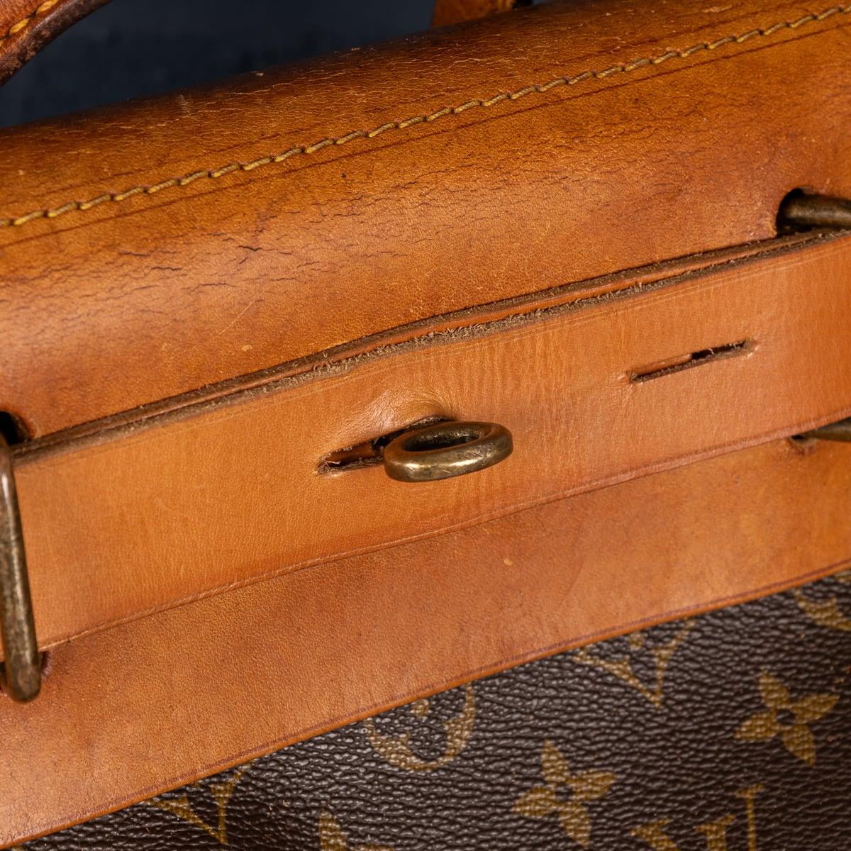 20th Century Louis Vuitton Steamer 35 Bag In Monogram Canvas, Made In France For Sale 4