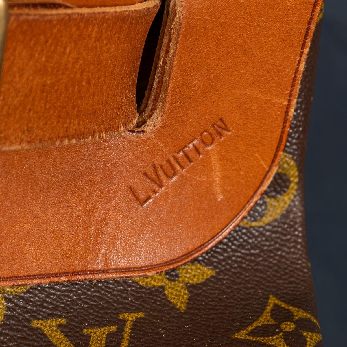 Bolso Steamer 35 Louis Vuitton del siglo XX en lona con monograma, Made In France en venta 4