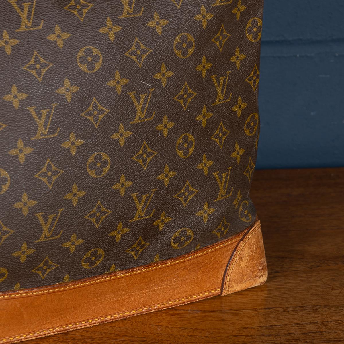 Louis Vuitton Steamer 35 Tasche aus Segeltuch mit Monogramm aus dem 20. Jahrhundert, hergestellt in Frankreich im Angebot 6