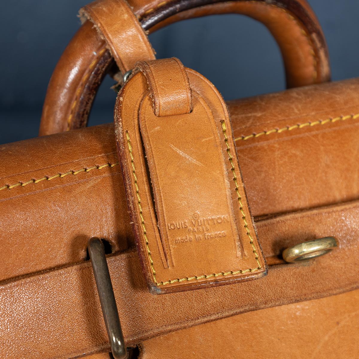 Louis Vuitton Steamer 35 Tasche aus Segeltuch mit Monogramm aus dem 20. Jahrhundert, hergestellt in Frankreich im Angebot 7