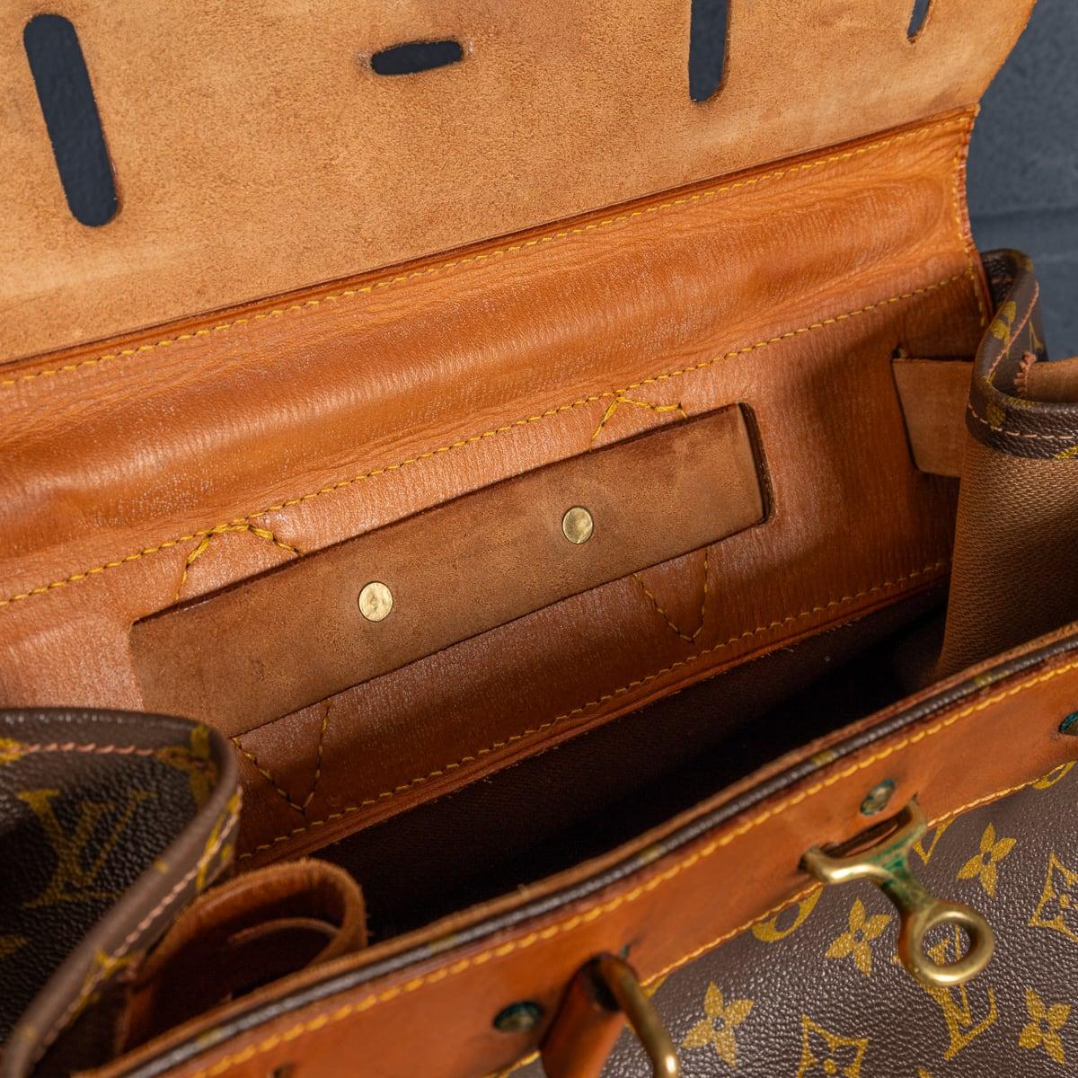 Bolso Steamer 35 Louis Vuitton del siglo XX en lona con monograma, Made In France en venta 9
