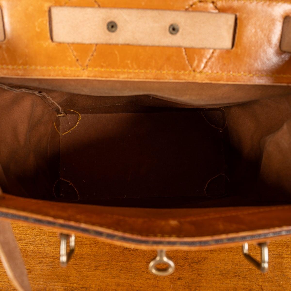20th Century Louis Vuitton Steamer 35 Bag In Monogram Canvas, Made In France For Sale 11
