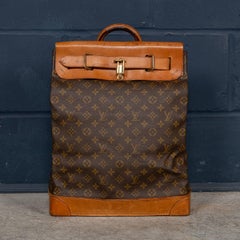 20th Century Louis Vuitton Steamer 35 Bag In Monogram Canvas, Made In France