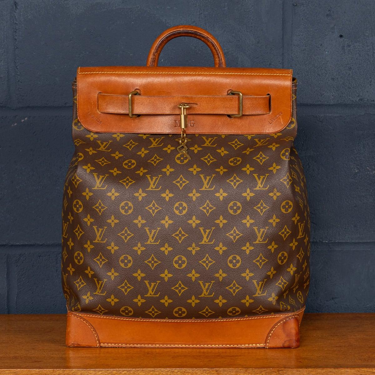 Bolso Steamer 35 Louis Vuitton del siglo XX en lona con monograma, Made In France Otro en venta