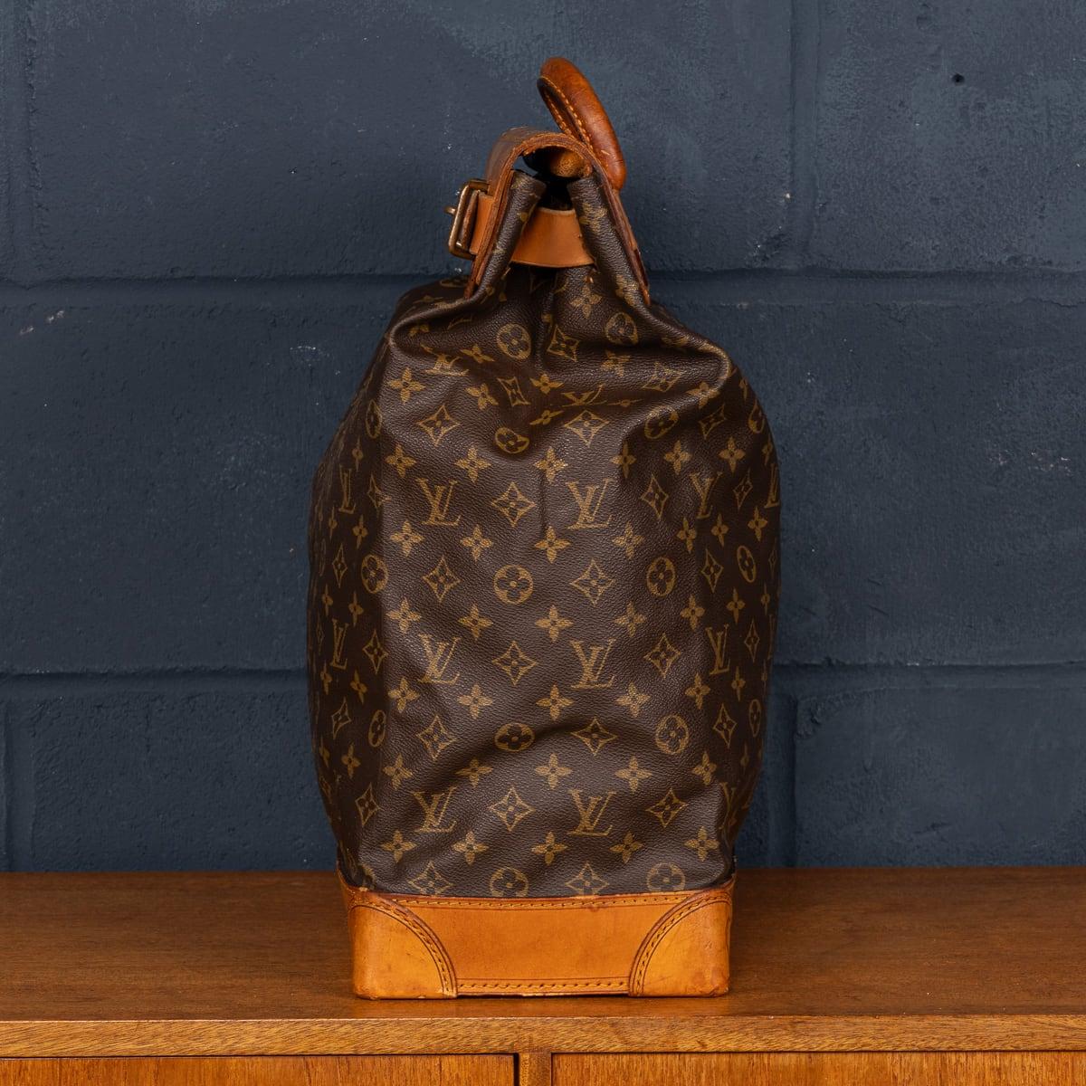 20th Century Louis Vuitton Steamer 35 Bag In Monogram Canvas, Made In France In Good Condition For Sale In Royal Tunbridge Wells, Kent