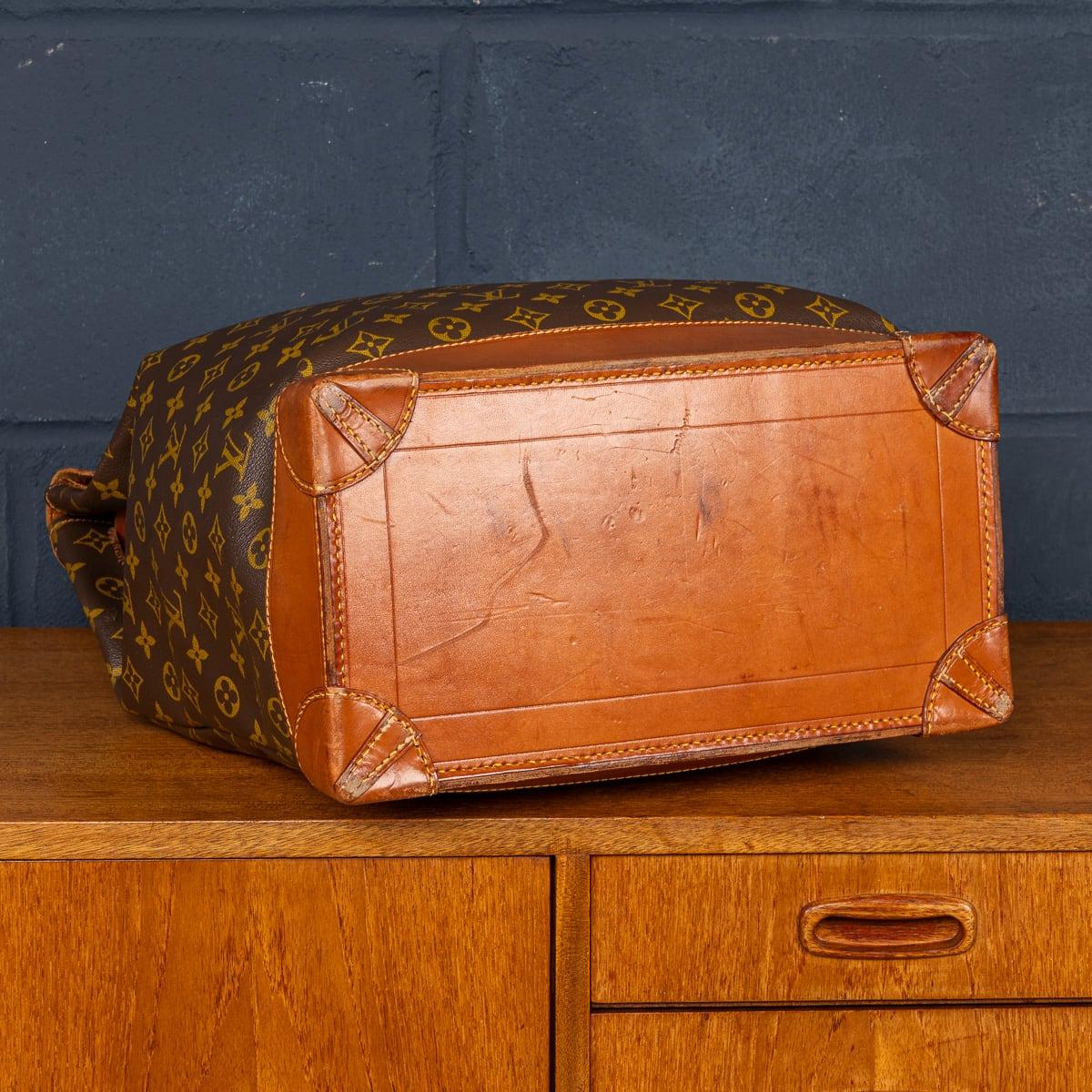 Bolso Steamer 35 Louis Vuitton del siglo XX en lona con monograma, Made In France en venta 1