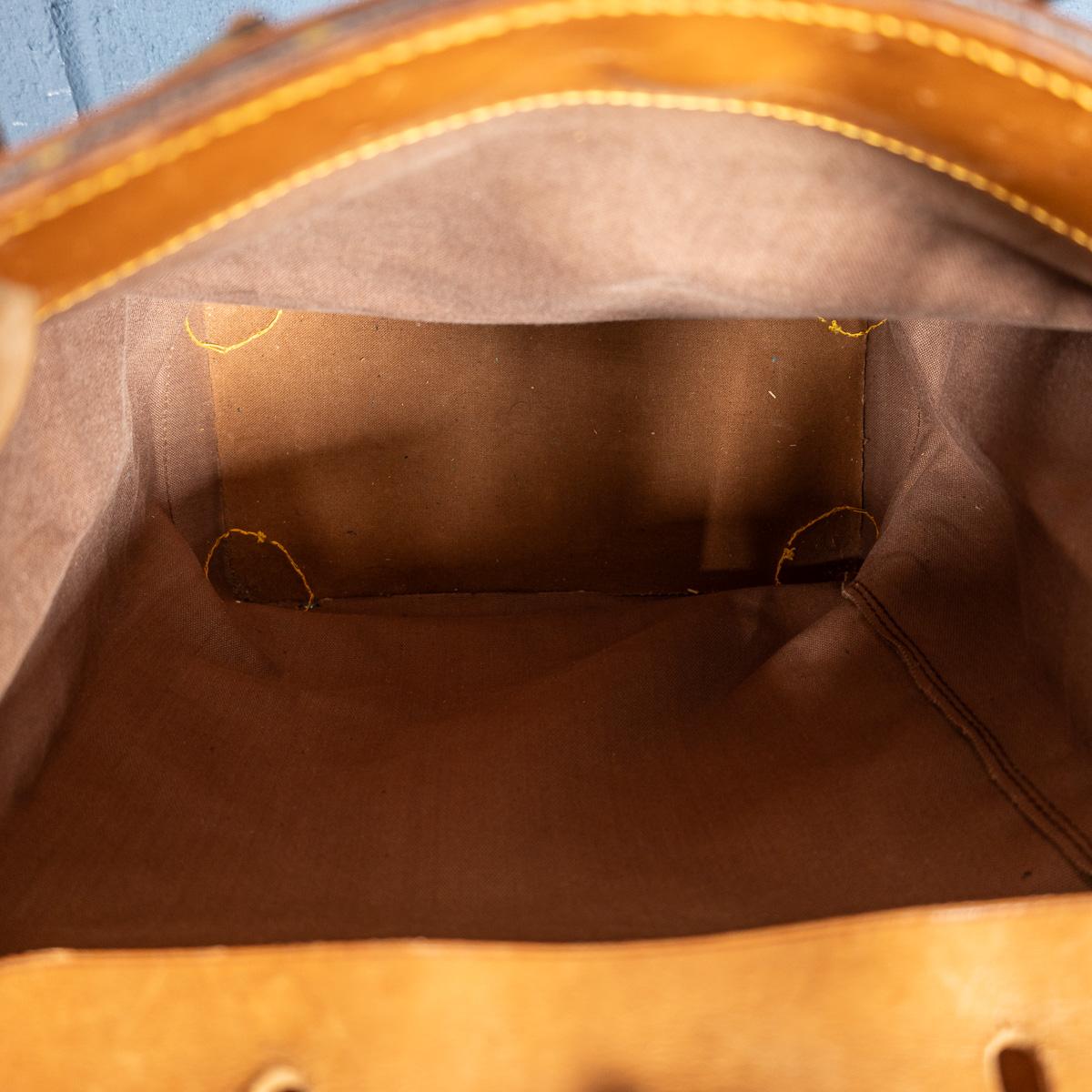 Louis Vuitton Steamer 35 Tasche aus Segeltuch mit Monogramm aus dem 20. Jahrhundert, hergestellt in Frankreich im Angebot 2