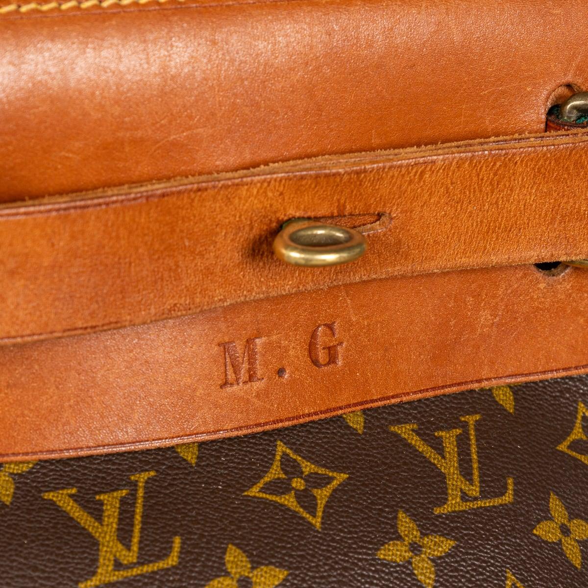 Bolso Steamer 35 Louis Vuitton del siglo XX en lona con monograma, Made In France en venta 3