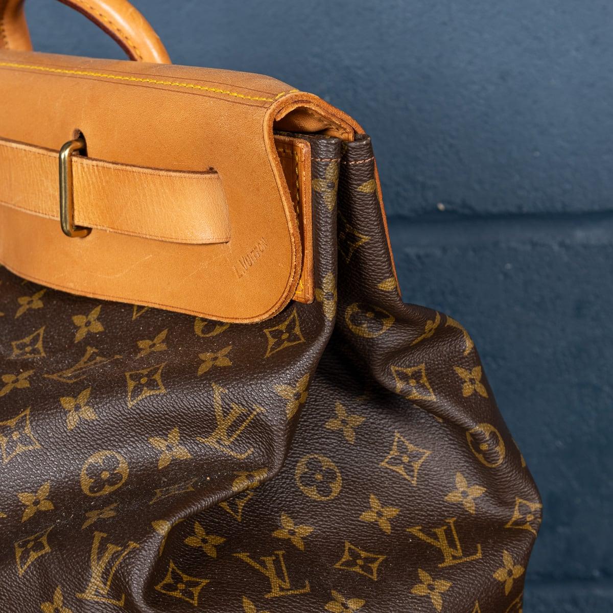 20th Century Louis Vuitton Steamer 45 Bag In Monogram Canvas, Made In France For Sale 14