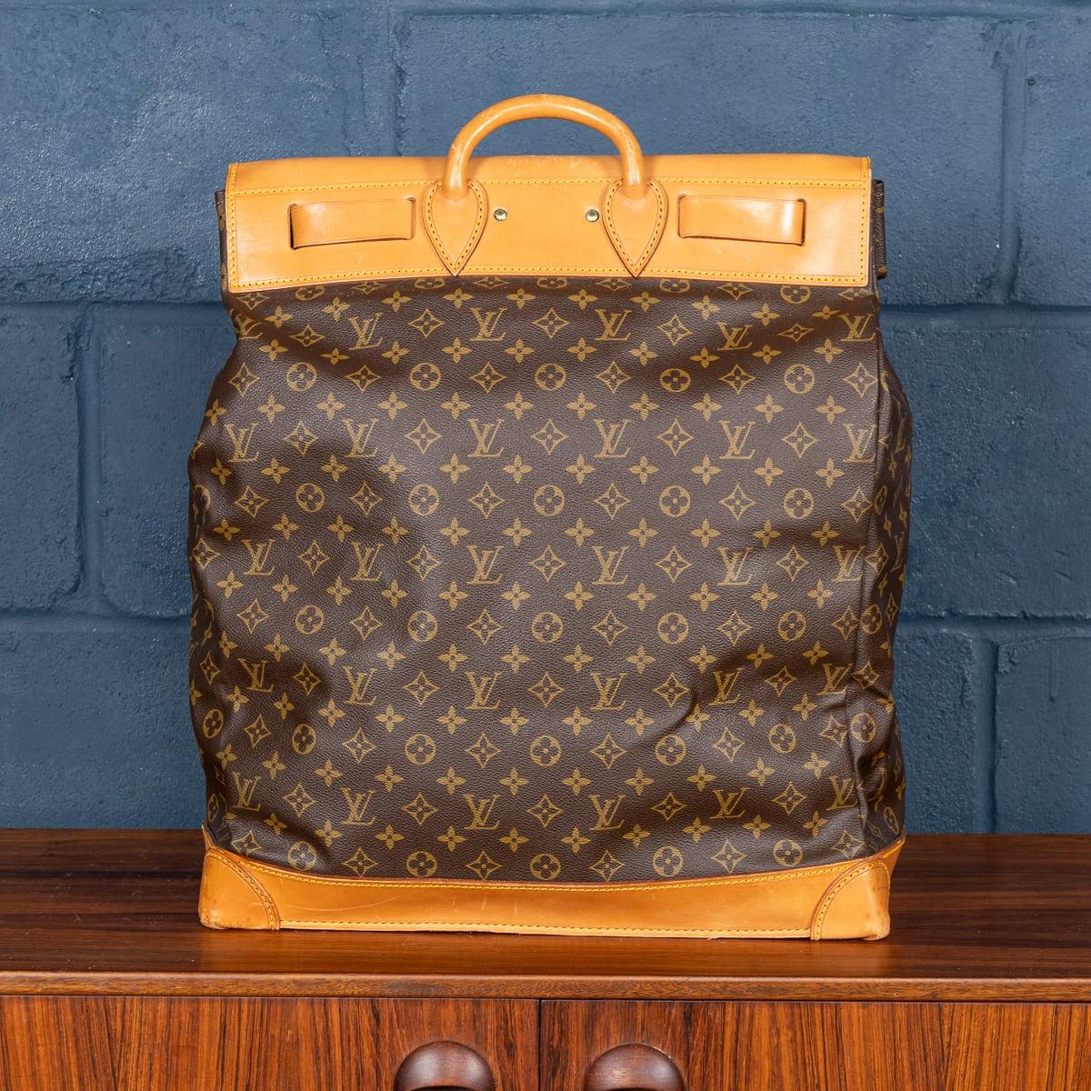 20th Century Louis Vuitton Steamer 45 Bag In Monogram Canvas, Made In France In Good Condition For Sale In Royal Tunbridge Wells, Kent