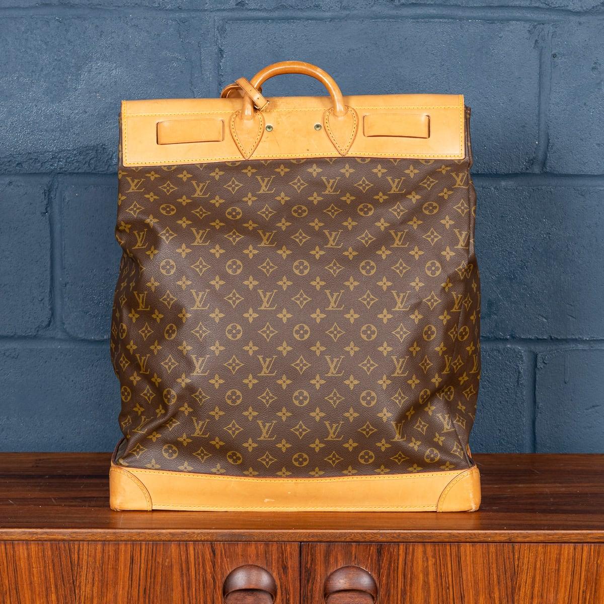 20th Century Louis Vuitton Steamer 45 Bag In Monogram Canvas, Made In France In Good Condition For Sale In Royal Tunbridge Wells, Kent