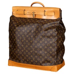 20th Century Louis Vuitton Steamer 45 Bag In Monogram Canvas, Made In France
