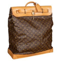 20th Century Louis Vuitton Steamer 45 Bag In Monogram Canvas, Made In France