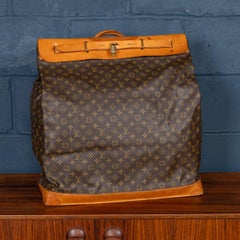 20th Century Louis Vuitton Steamer 55 Bag In Monogram Canvas, Made In France