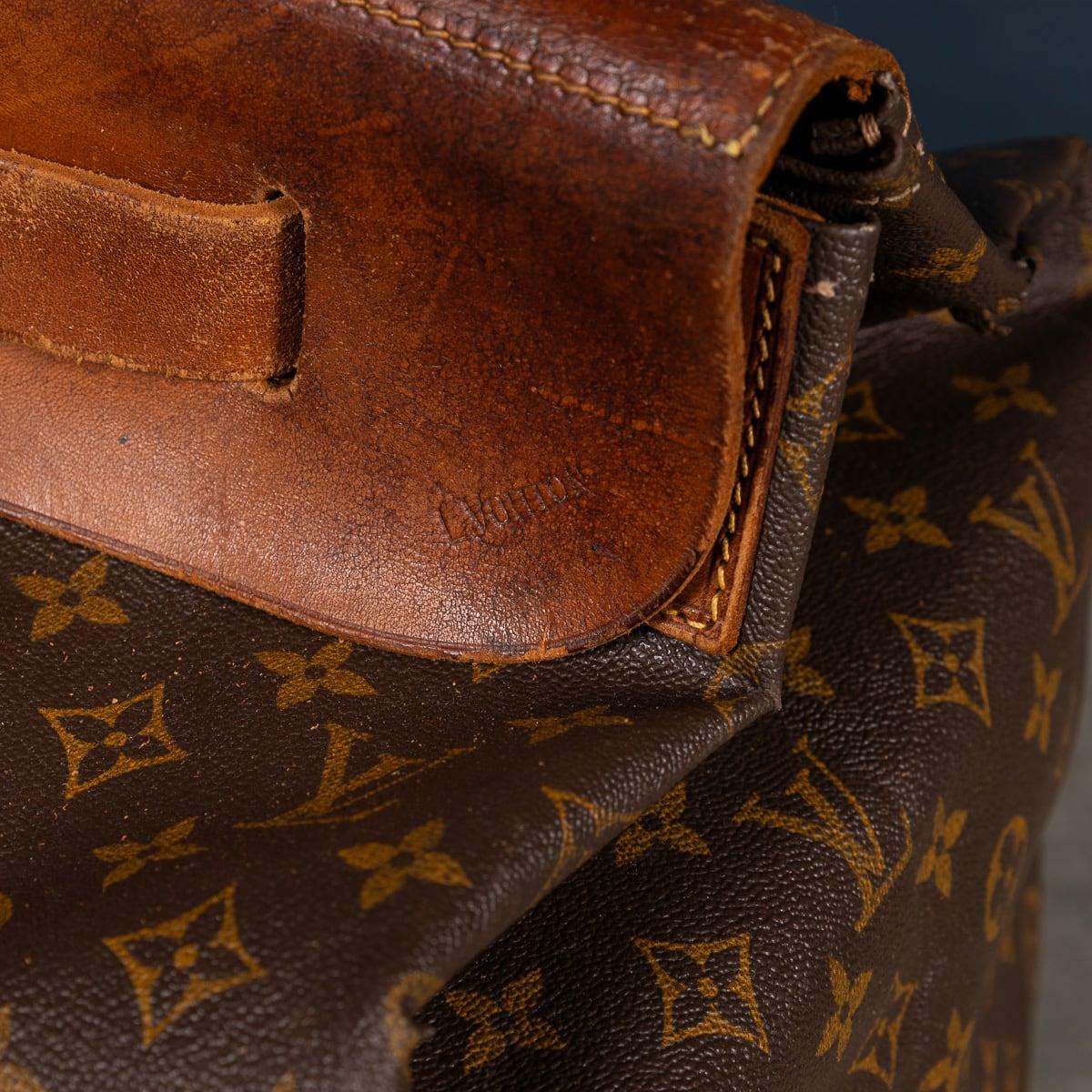 20th Century Louis Vuitton Steamer 65 Bag In Monogram Canvas, Made In France For Sale 7