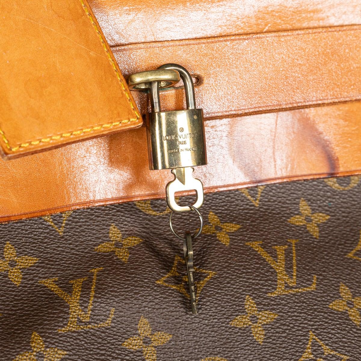 20th Century Louis Vuitton Steamer 65 Bag In Monogram Canvas, Made In France For Sale 8