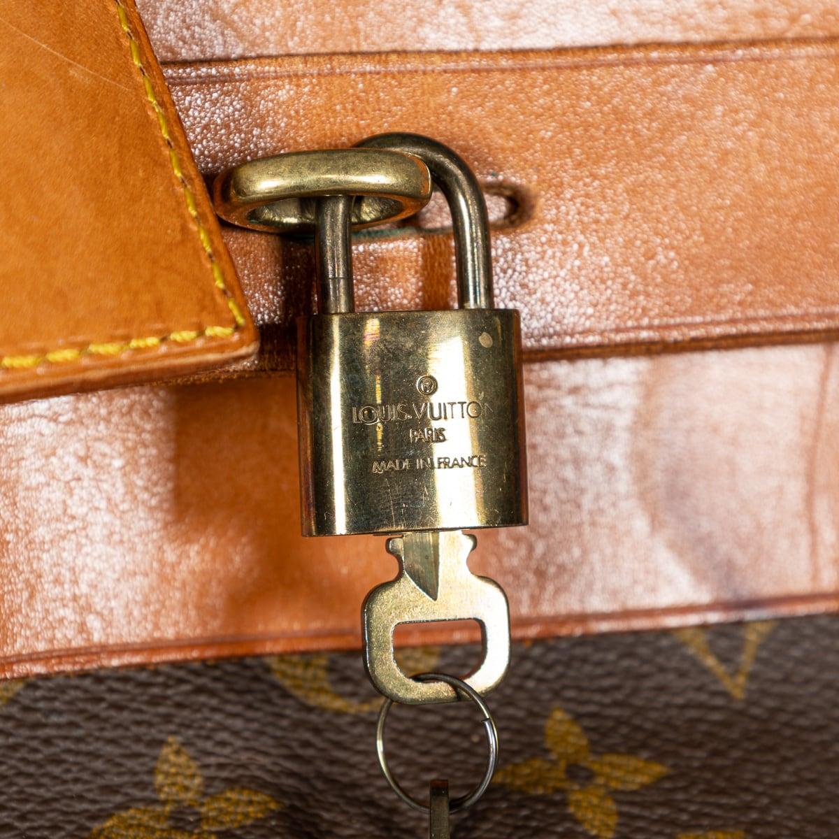 20th Century Louis Vuitton Steamer 65 Bag In Monogram Canvas, Made In France For Sale 13