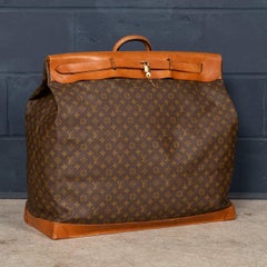 20th Century Louis Vuitton Steamer 65 Bag In Monogram Canvas, Made In France