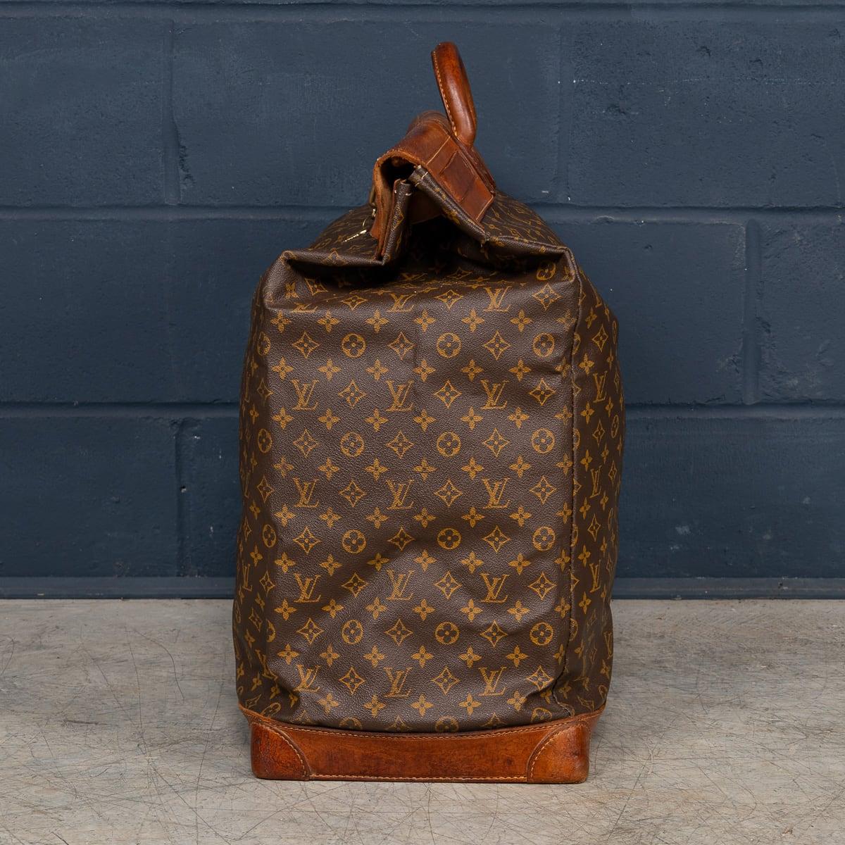 Other 20th Century Louis Vuitton Steamer 65 Bag In Monogram Canvas, Made In France For Sale